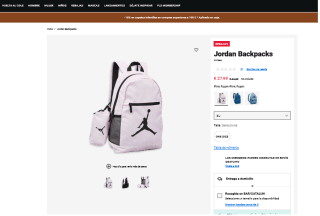 Mochila y estuche Nike Jordan rosa por solo 27,99€