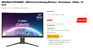 27" MSI MAG 275CQRXF - 2560x1440 - 240Hz - Rapid VA voor €289 bij Bol