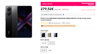 Xiaomi POCO X7 Pro de 12GB/256GB por 279,52€ envío desde España