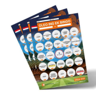 20 EK Bingo kaarten voor 10 ING rentepunten