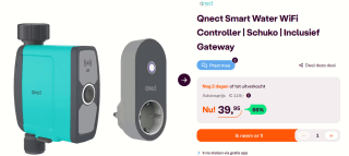 Qnect wifi water controller voor €39,95 bij Ibood