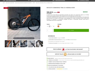 CANNONDALE TRAIL SL 4 NARANJA 2023 por solo 599,40€