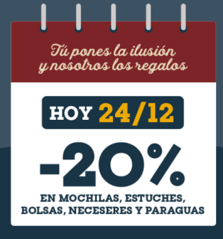 Descuento de -20% en paraguas, neceseres, bolsas y estuches desde Mr. Wonderful
