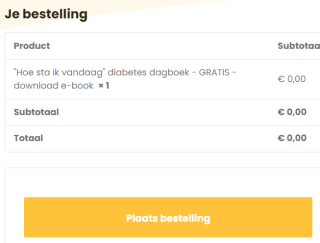 “Hoe sta ik vandaag” diabetes dagboek gratis ( EBOOK )