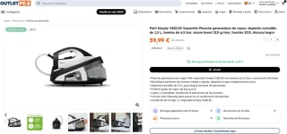 Polti Simply VS20.20 Vaporella Plancha generadora de vapor por 59,99€