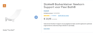 Gratis badverkleiner bij aankoop van een Stokke Flexibath badje bij Dreambaby