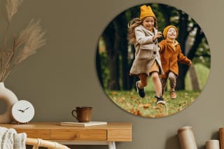 Gratis wandcirkel van 20 cm met eigen foto excl. €9,95 verzending