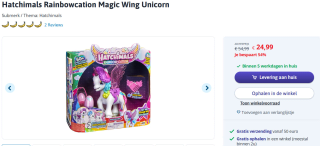 Hatchimals Rainbowcation Magic Wing Unicorn voor €24,99 bij Toychamp