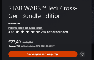 STAR WARS™ Jedi Cross-Gen Bundle Edition voor €22,49 in de Playstation Store