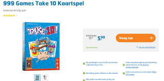999 Games Take 10 Kaartspel voor €5,99 bij Trekpleister