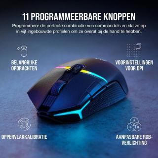 Corsair Nightsabre Wireless RGB Gaming Muis voor €99,99 bij Amazon