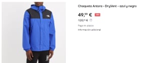 Chaqueta The North Face Antora para hombre por 49.99€