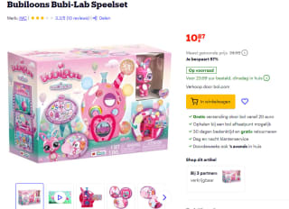 Bubiloons Bubi-Lab Speelset voor €10,87 bij Bol.com & Amazon