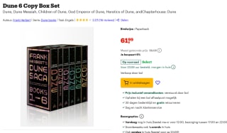 Frank Herbert's Dune Saga 6-Book Boxed Set voor €61,99 bij Bol