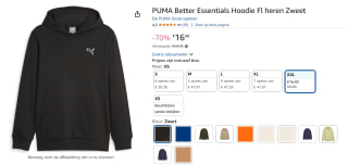 PUMA Better Essentials Hoodie in de maat XXL voor €16,49 bij Amazon