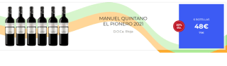 6 Botellas de Manuel Quintano El Pionero 2021 por 38€