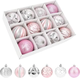 Set van 12 onbreekbare kerstballen van 6 cm voor €11,25 dmv code bij Amazon