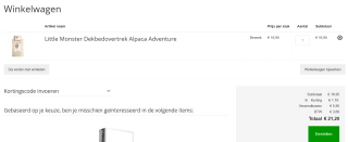 Little Monster Dekbedovertrek Alpaca Adventure voor €16,95 dmv code bij Beddengoed