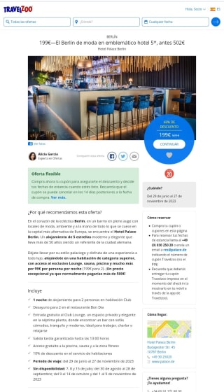 Noche en Hotel 5* Emblema en Berlín por 199€ para 2 personas.