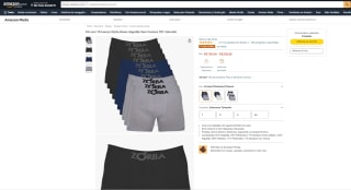 Kit com 10 Cuecas da Zorba, modelo Boxer Algodão - R$ 199,90