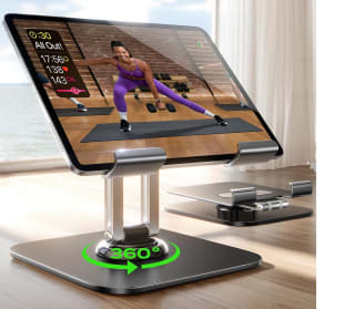 LISEN Soporte de iPad Soporte Tablet Mesa para iPad Stand Ajustable de metal por solo 13,90€