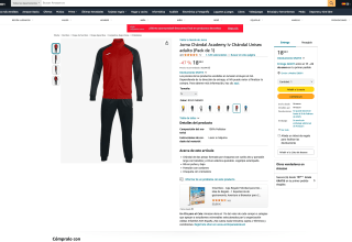 Joma Chándal Academy Iv Chándal Unisex adulto a solo 18,99€