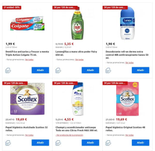 -3€ por cada 12€ de compra en Perfumería y Belleza desde Carrefour.