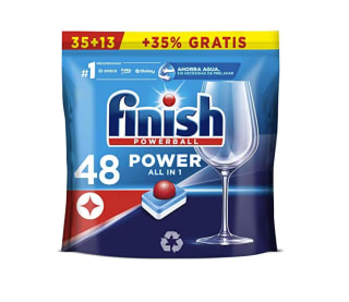 Finish Powerball Power All in 1 Pastillas para lavavajillas todo en 1- 48 pastillas por solo 6,50€