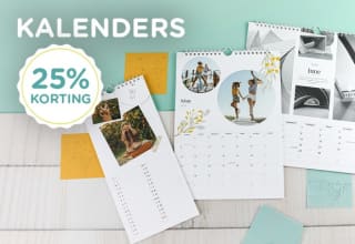 25% korting op kalenders en agenda's bij Smartphoto