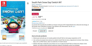 South Park Snow Day! Nintendo Switch por 19€