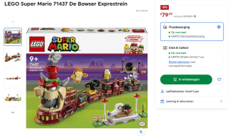 LEGO Super Mario De Bowser Exprestrein voor €79,99 bij Smythstoys