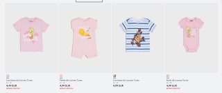 Ropa Looney Tunes desde 4,49€ para todos