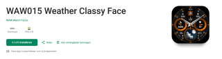 WAW015 Weather Classy Face voor Android gratis