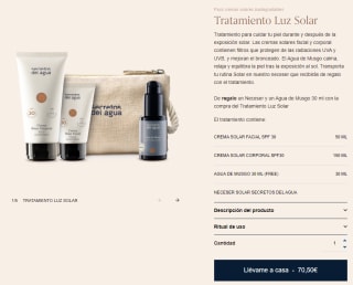 Agua de Musgo y Neceser gratis por compra de Tratamiento