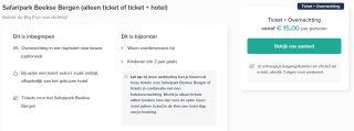 Ticket Beekse Bergen voor €15