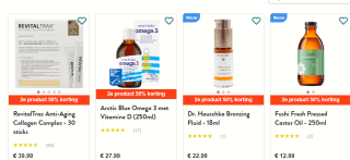 2e product met 50% korting bij Holland & Barrett