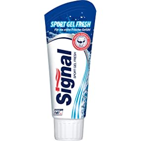 6 Tubes signal tandpasta Sport Gel Fresh voor €3,30