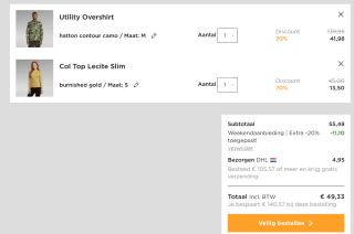 G-Star outlet kortingscode voor 20% extra korting op de sale tot 70%