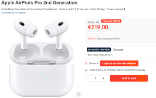 Apple AirPods Pro 2e Generatie voor €219 bij Ochama