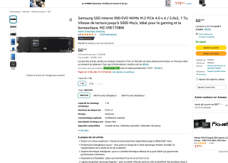 Samsung 990 Evo SSD 1TB M.2 NVMe PCIe 4.0 por solo 57,05€