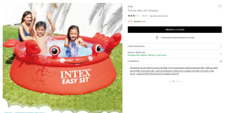 Intex Piscina Easy Jet Cangrejo por 15€