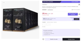 Ristretto 12 cajas Mogorttini. 240 Cápsulas compatibles con Nespresso, por 20.85€