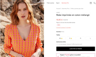Robe imprimée Hero à 16,80€