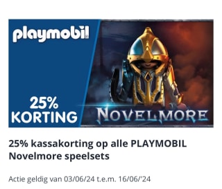25% kassakorting op alle PLAYMOBIL Novelmore
