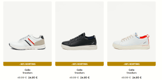 Bibloo kortingscode voor 20% extra korting op sneakers in de sale tot 65% korting