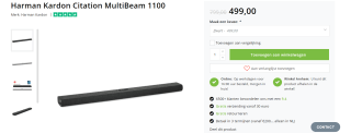 HARMAN KARDON Citation Multibeam 1100 Zwart voor €499 bij Wifimedia