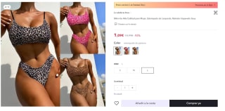 Bikini de Alta Calidad para Mujer 2 piezas por solo 1,09€ regalado vamos