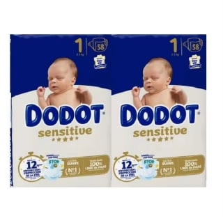 Pack 116 Pañales Dodot Sensitive Talla 1 por 23,91€