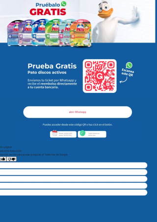 Reembolso de productos pato wc