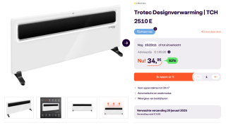 Trotec Designverwarming | TCH 2510 E voor €34,95 bij iBOOD
